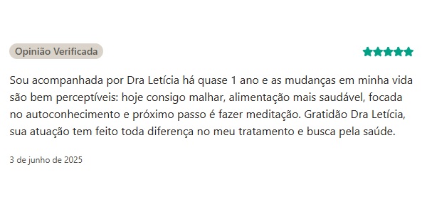 Avaliação verificada - Doctoralia